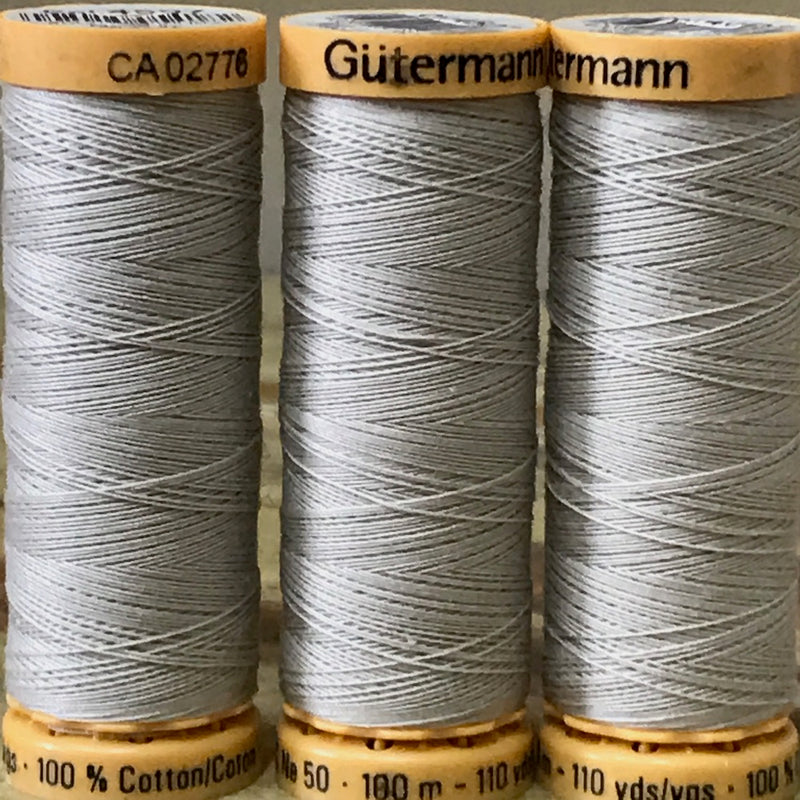 Gutermann Grey 100% Cotton Cone Thread, Gutermann #7323706206